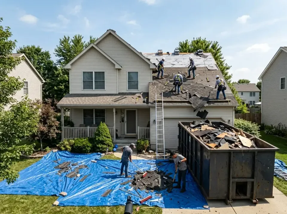 roof-replacement-debris-remova-004 — frequently asked questions, Cheapest Dumpster Rentals in Pingree Grove, IL